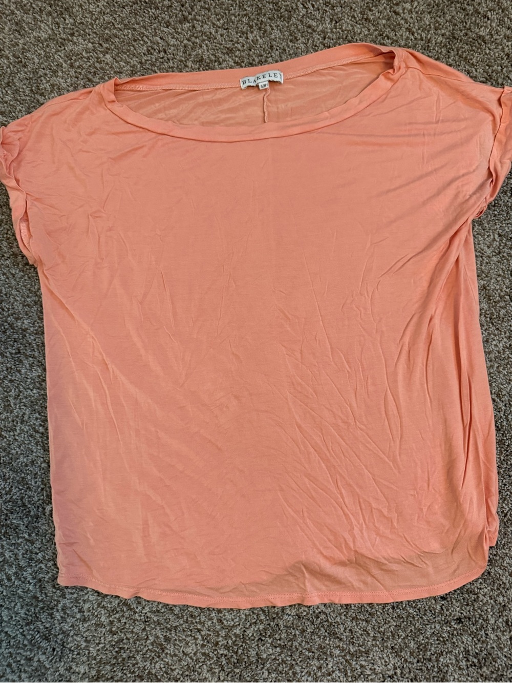 Blakely Women's Cantaloupe Short Sleeve Tee — Lightweight Casual Top